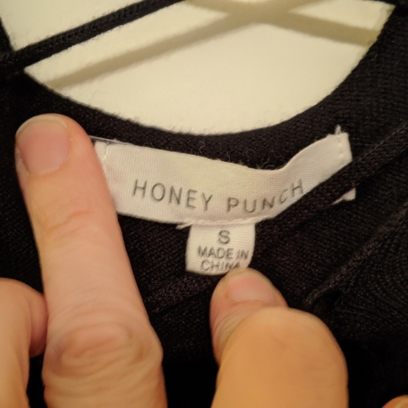 Honey Punch Black Sweater - Picture 4 of 4